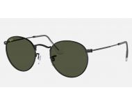 Ray-Ban Round Metal Legend Polished Black Green