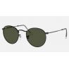 Ray-Ban Round Metal Legend Polished Black Green