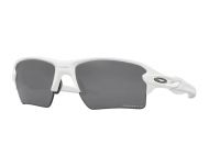 Oakley Flak 2.0 XL Polished white-Prizm Black iridium polarisé