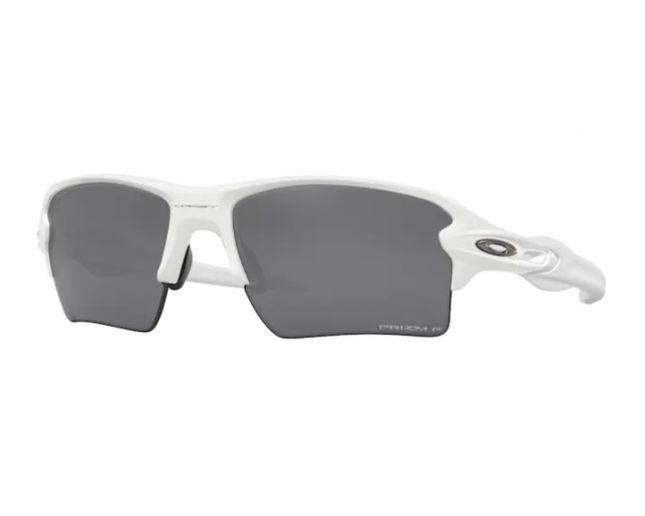 Oakley Flak 2.0 XL Polished white-Prizm Black iridium polarisé