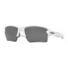 Oakley Flak 2.0 XL Polished white-Prizm Black iridium polarisé