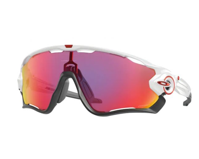 Oakley Jawbreaker Polished white Prizm road OO9290 05 Sunglasses IceOptic