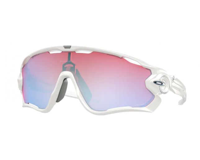 Oakley Jawbreaker Polished white-Prizm saphire snow