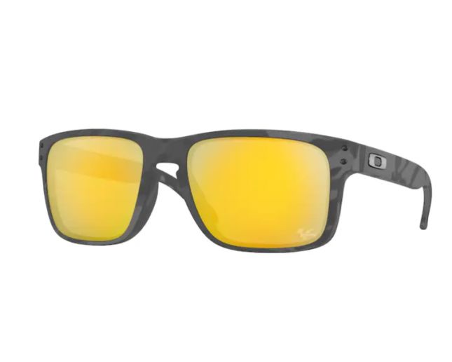 Oakley Holbrook Matte black Tortoise Prizm 24k Polarized