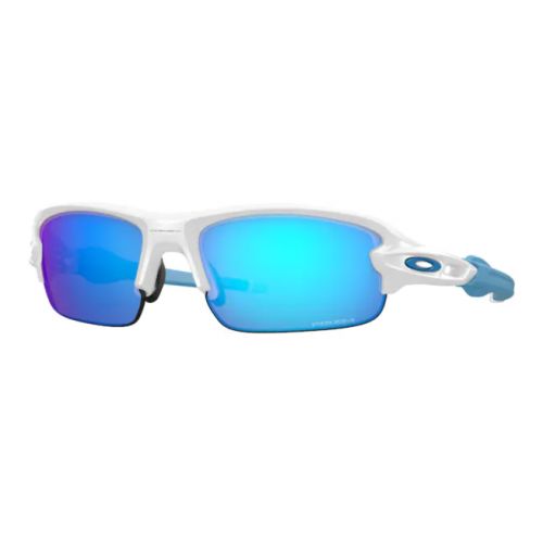 Oakley Flak XXS Polished White-Prizm Sapphire