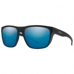 Smith Barra Matte Black ChromaPop Polarized Chromapop Blue Mirror