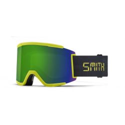 Smith Squad XL Neon Yellow Digital 2 écrans ChromaPop Sun Green Mirror & ChromaPop Storm Yellow Flash