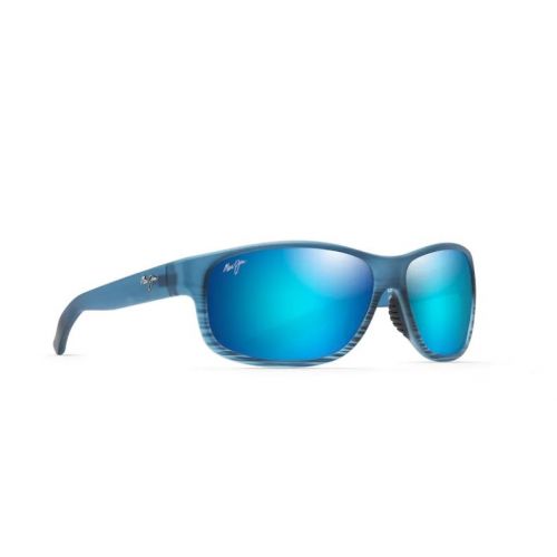 Maui Jim Kaiwi Channel Blue Black Stripes Blue Hawaii