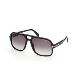 Tom Ford Falconer-02 Shiny Black Grey Smoke