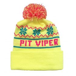 Pit Viper Bonnet Pom Pom Neon