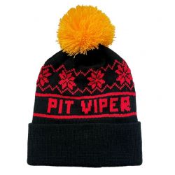 Pit Viper Bonnet Pom Pom Black