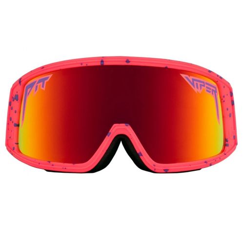 Pit Viper Goggles Midnight Colorway with Purple/Blue Revo Mirror