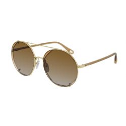 Chloé CH0041S-002 Gold Amber Degraded Lenses