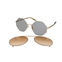 Chloé CH0041S-002 Gold Amber Degraded Lenses