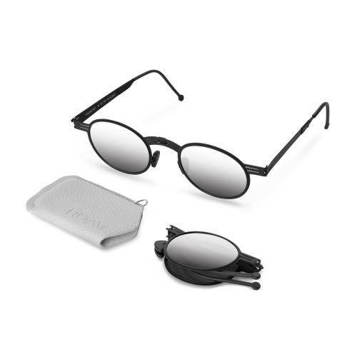 Roav Nestor Matte Black Silver Mirror Grey Polarized Lenses