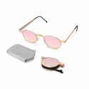 Roav Nestor Brush Gold Pink Mirror Polarized Lenses