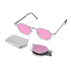 Roav Nestor Brush Silver Light Pink Polarized Lenses