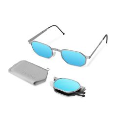 Roav Zeus Brush Silver Blue Mirror Polarized Lenses