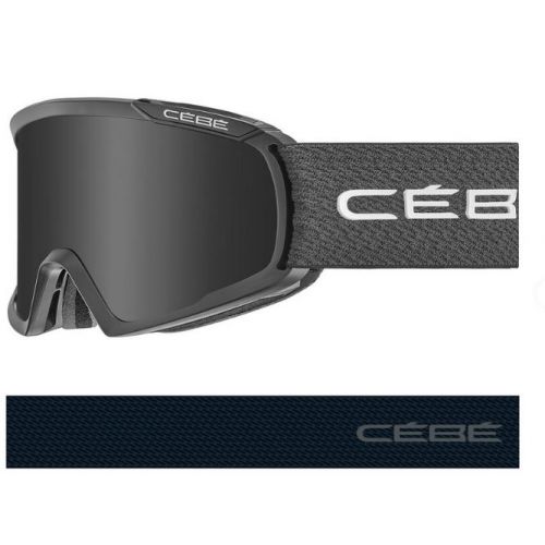 Cébé Masque de ski Fanatic L Full Black - Grey Ultra Black Cat.3