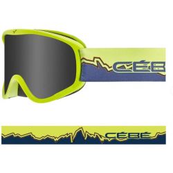 Cébé Masque de Ski HOOPOE - Matt Lime Blue Mountain - Grey Ultra Black Cat.3