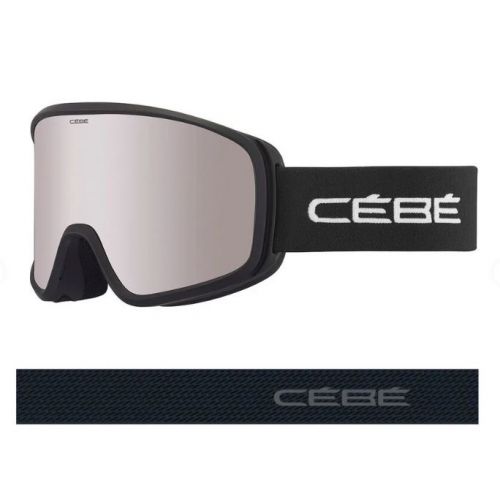 Cébé Masque de Ski Razor Evo - Black Matte - Orange Flash Mirror Cat.2