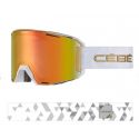 Cébé Slider White Gold Shiny PC Vario Perfo Amber Flash Red Cat.1-3