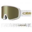 Cébé Masque de Ski STRIKER EVO - Shiny White Gold - Dark Rose Flash Gold Cat.3