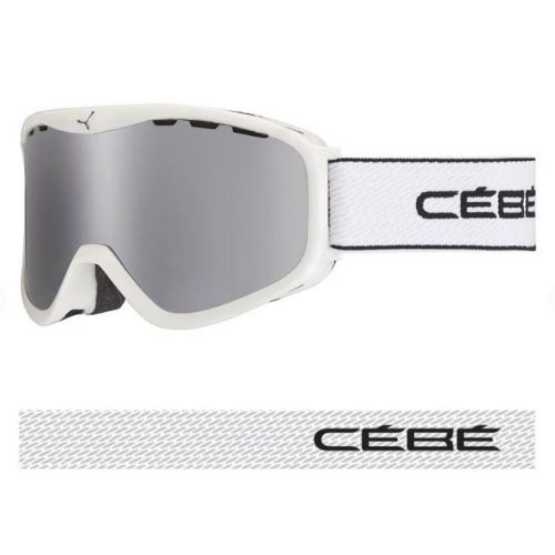 Cébé Masque de Ski Ridge OTG - White Shiny - Brown Flash Mirror Cat.3