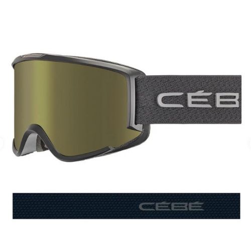 Cébé Masque de Ski SILHOUETTE - Matt Black - Dark Rose Flash Gold Cat.3