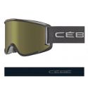 Cébé Masque de Ski SILHOUETTE - Matt Black - Dark Rose Flash Gold Cat.3