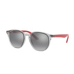 Ray-Ban Junior RJ9070S Transparent Grey Red Grey Mirror Lenses