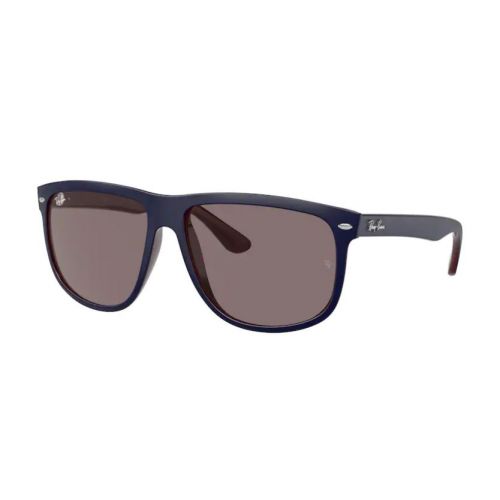 Ray-Ban Hightstreet Matte Blue On Brown 