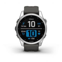 Garmin Fénix 7S Silver avec Bracelet Gris