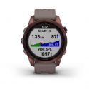 Garmin Fénix 7S Sapphire Solar Titane Bronze avec Bracelet Gris Taupe