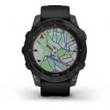 Garmin Fénix 7 Solar Gray avec Bracelet Noir