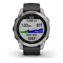 Garmin Fénix 7 Silver avec Bracelet Gris