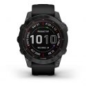 Garmin Fénix 7 Sapphire Solar Titane Black DLC avec Bracelet Noir