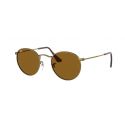 Ray-Ban Round Metal Legend Antique Gold Brown