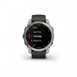 Garmin Epix Acier Silver avec Bracelet gris