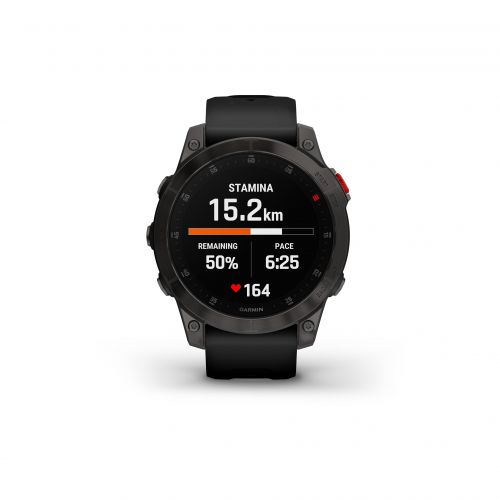 Garmin Epix Sapphire Titane Black DLC avec bracelet noir