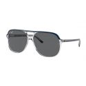 Ray-Ban Bill Blue On Transparent Dark Grey 