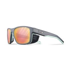 Julbo Shield M Mat Gris Foncé/Vert Pastel - REACTIV All Around 2-3 Flash Bleu