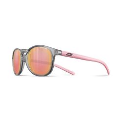 Julbo Lunette de Soleil Ado Fame Translucide Brillant Gris/Rose Pastel - Spectron 3 Flash Rose