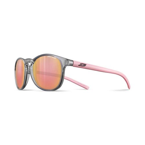 Julbo Lunette de Soleil Ado Fame Translucide Brillant Gris/Rose Pastel - Spectron 3 Flash Rose