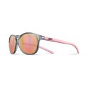 Julbo Lunette de Soleil Ado Fame Translucide Brillant Gris/Rose Pastel - Spectron 3 Flash Rose