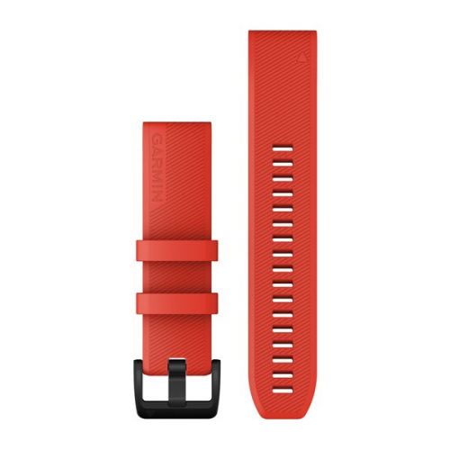 Garmin Bracelet Fénix QuickFit Silicone Laser Red with Black Hardware - 22mm