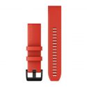 Garmin Bracelet Fénix QuickFit Silicone Laser Red with Black Hardware - 22mm