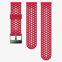 Suunto Bracelet 24MM - Silicone Red/Gray S+M Strap Athletic 1