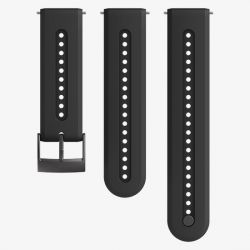 Suunto Bracelet 24MM - Silicone Charcoal Black S+M Strap Athletic 7