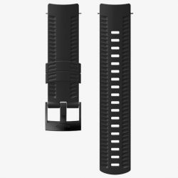 Suunto Bracelet 24MM - Silicone Black/Black S+M Strap Athletic 2
